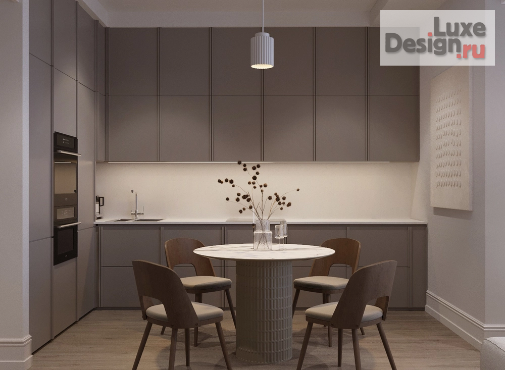 Дизайн интерьера трехкомнатной квартиры "Квартира ЖК Ever Москва 74 кв.м." (фото 1)