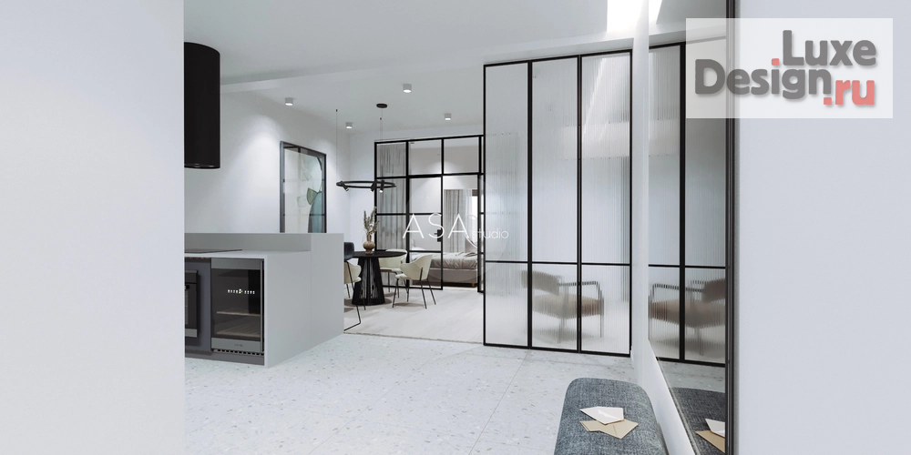 Дизайн интерьера трехкомнатной квартиры "Проект квартиры 96 кв.м. ЖК Акватория г. Геленджик Год завершения проекта: 2020 Стоимость проекта: 3 500 001 - 7 000 000 ₽ Страна: Россия" (фото 5)