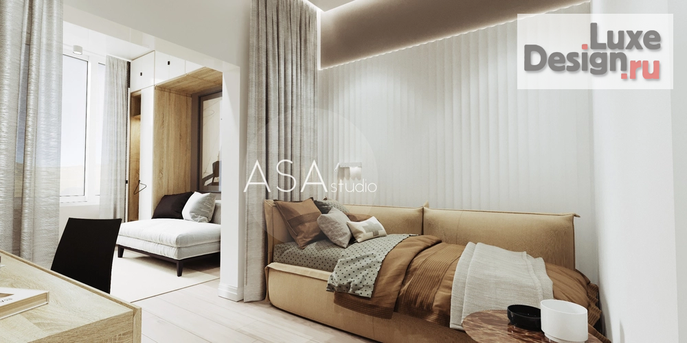 Дизайн интерьера трехкомнатной квартиры "Проект квартиры 96 кв.м. ЖК Акватория г. Геленджик Год завершения проекта: 2020 Стоимость проекта: 3 500 001 - 7 000 000 ₽ Страна: Россия" (фото 6)