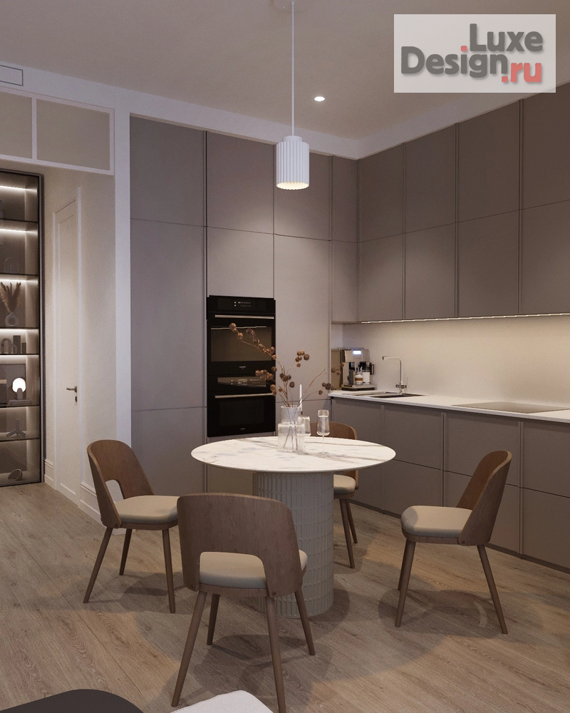 Дизайн интерьера трехкомнатной квартиры "Квартира ЖК Ever Москва 74 кв.м." (фото 3)