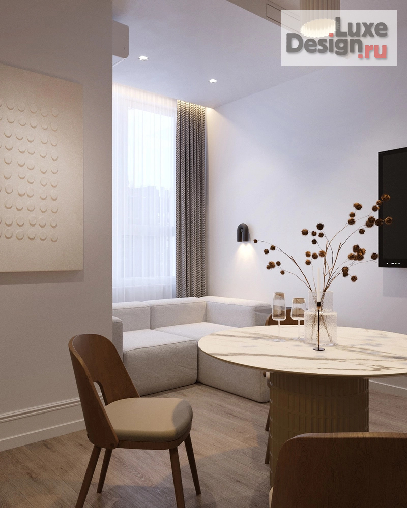 Дизайн интерьера трехкомнатной квартиры "Квартира ЖК Ever Москва 74 кв.м." (фото 4)