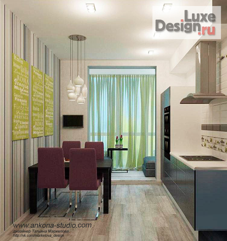 Дизайн интерьера двухкомнатной квартиры "двухкомнатная квартира для молодой пары" (фото 7)