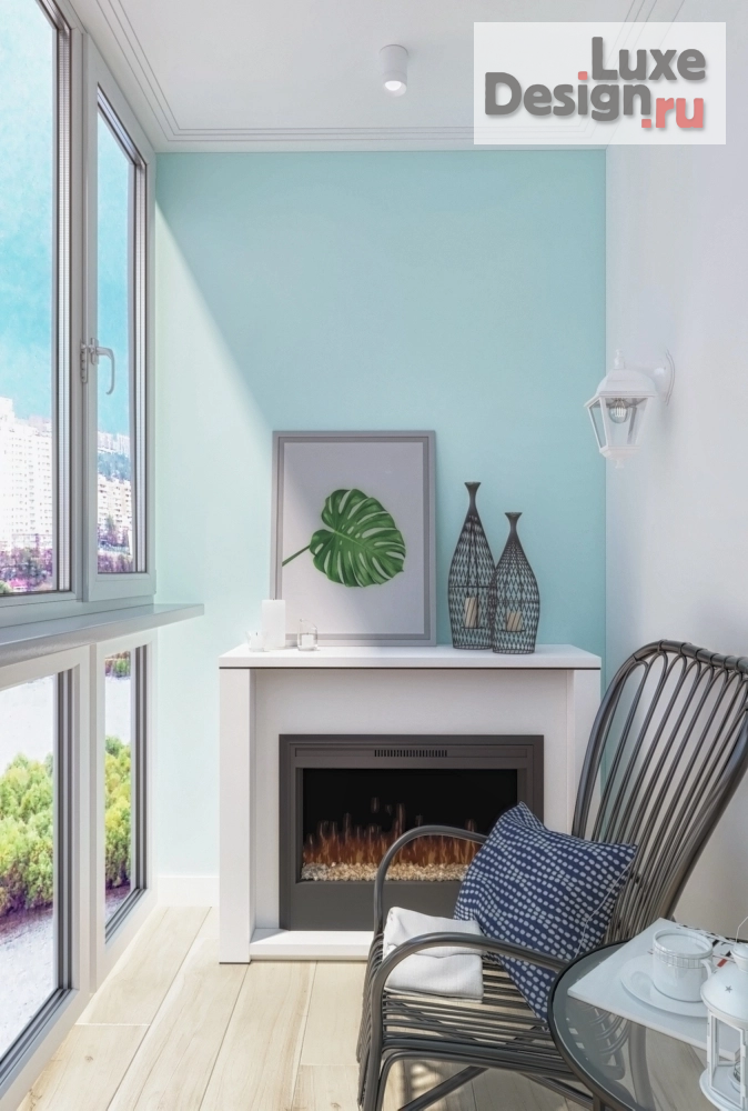 Дизайн интерьера лоджии "ЖК Юг, Лоджия в скандинавском стиле" (фото 1)