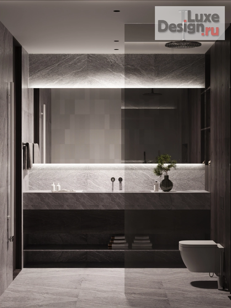 дизайн интерьера санузла "Дизайн ванной комнаты в современном стиле" (фото 1)