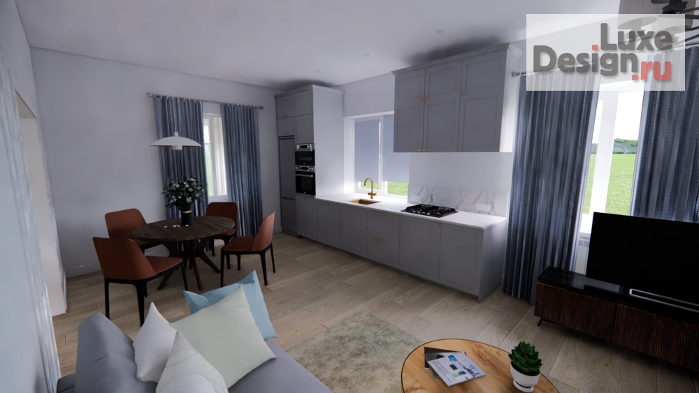 Дизайн интерьера частного дома "Вербный букет" (фото 1)