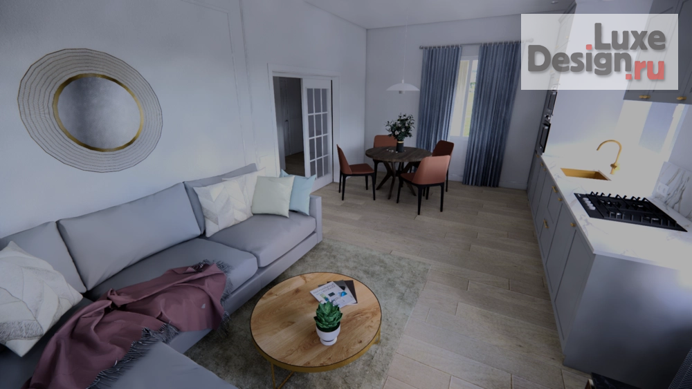 Дизайн интерьера частного дома "Вербный букет" (фото 2)