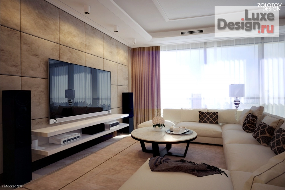 Дизайн интерьера гостиной "Гостиная в стиле ар-деко" (фото 2)