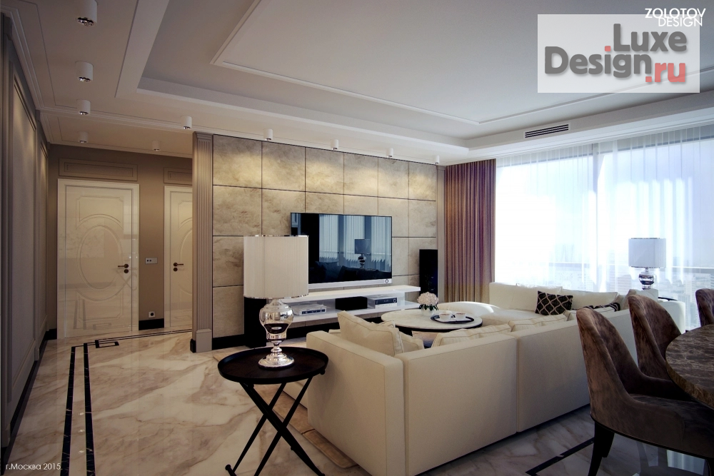 Дизайн интерьера гостиной "Гостиная в стиле ар-деко" (фото 4)