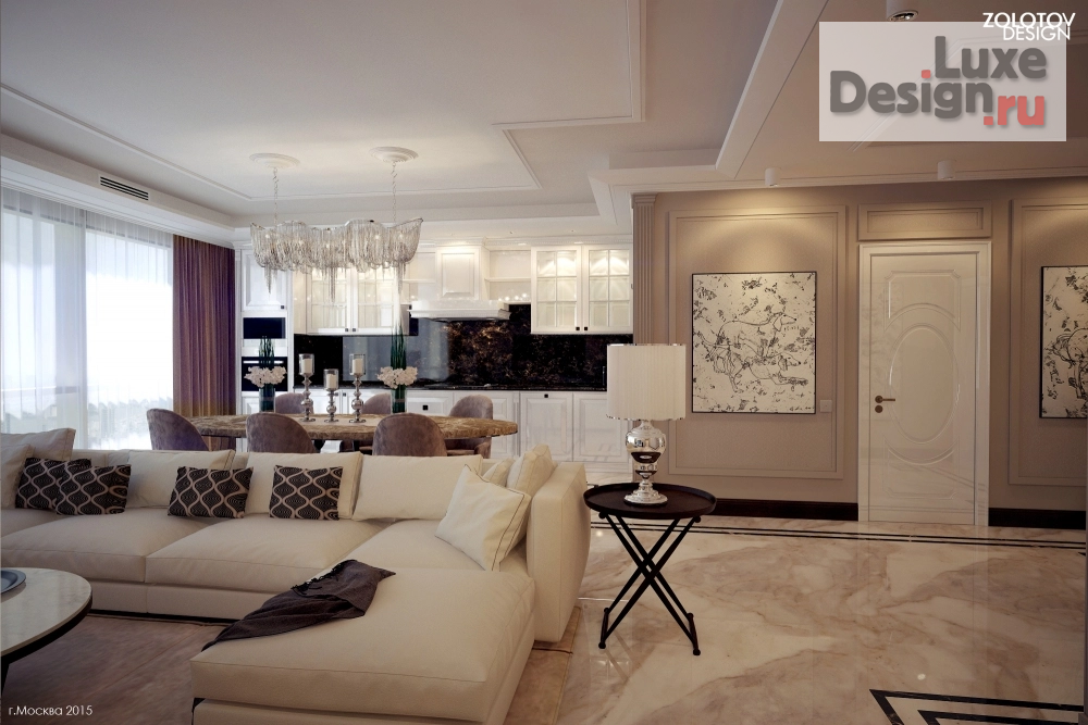 Дизайн интерьера гостиной "Гостиная в стиле ар-деко" (фото 5)
