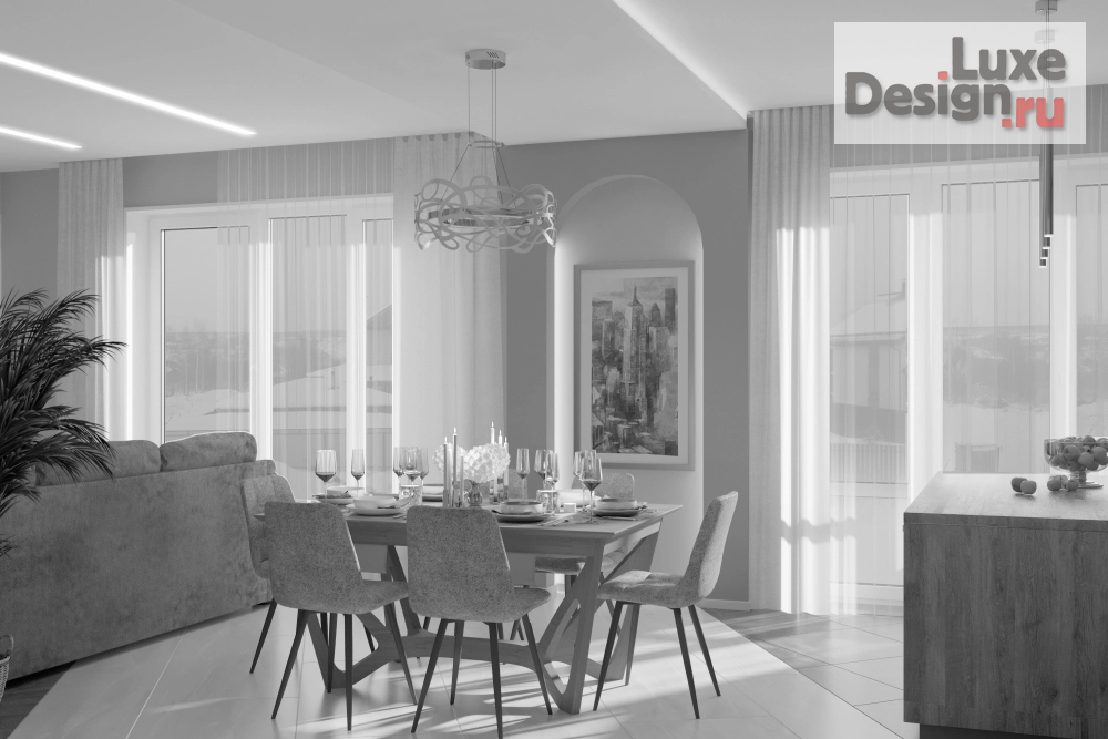 Дизайн интерьера частного дома "Интерьер жилого дома, д.Кусаково, Нижегородская область" (фото 2)