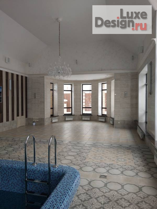 Дизайн интерьера загородного дома "Бассейн с хамамом в частном загородном доме (фото), Балахнинский район" (фото 5)