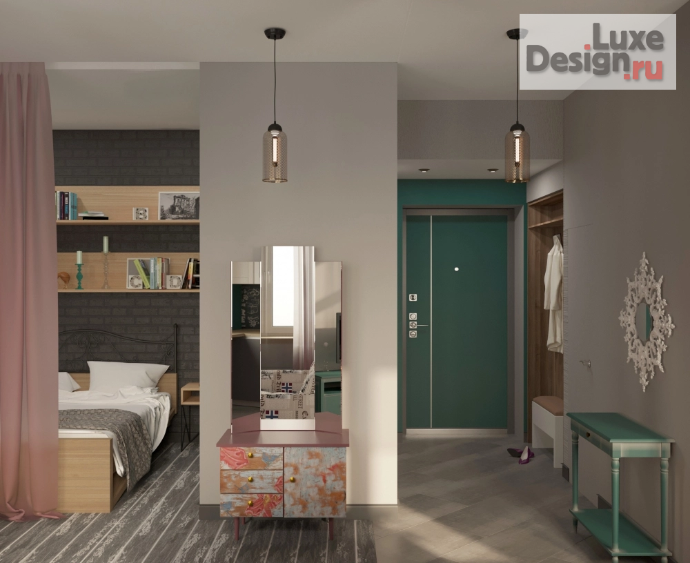 Дизайн интерьера квартиры студии "Проект квартиры-студии из бабушкиной квартиры" (фото 7)