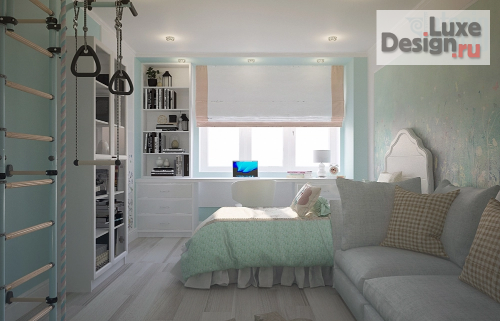 Дизайн интерьера двухкомнатной квартиры "Интерьер квартиры в Нижнем Новгороде, 58кв.м., Июль 2018" (фото 4)