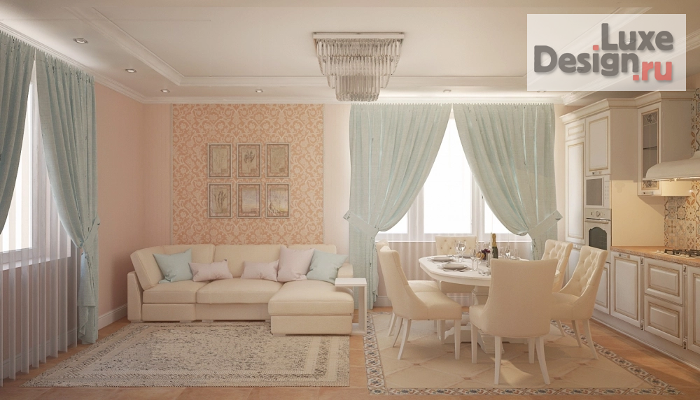 Дизайн интерьера загородного дома "ИНТЕРЬЕР  КОТТЕДЖА  200кв.м.  Нижний Новгород ул.Пойменная  (май 2018) 2" (фото 2)