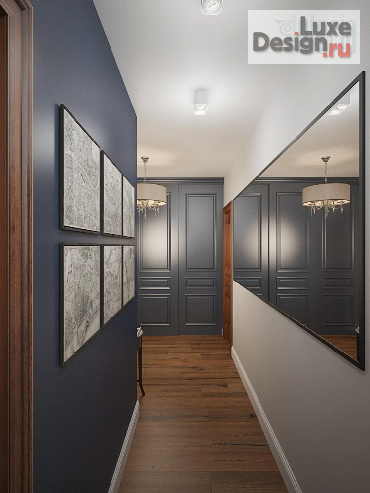 Дизайн интерьера четырехкомнатной квартиры "Интерьер квартиры в Нижнем Новгороде, 109кв.м., Сентябрь 2018" (фото 6)