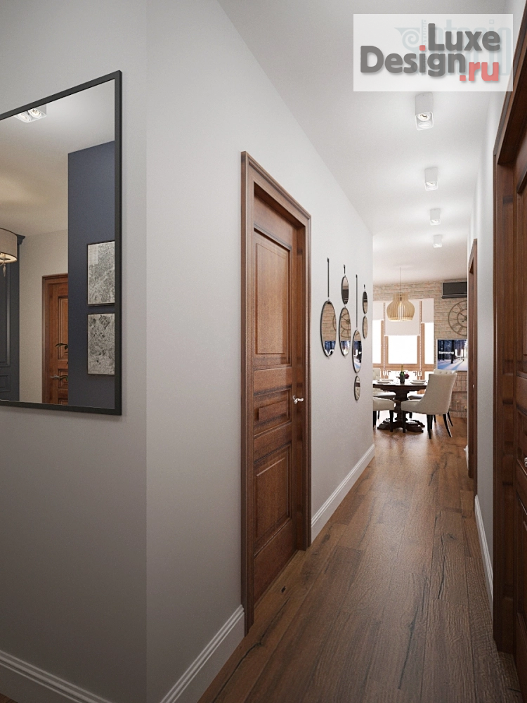 Дизайн интерьера четырехкомнатной квартиры "Интерьер квартиры в Нижнем Новгороде, 109кв.м., Сентябрь 2018" (фото 8)