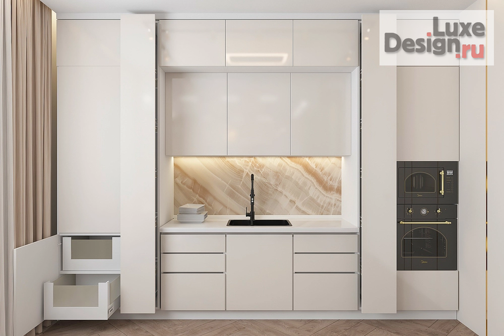 Дизайн интерьера трехкомнатной квартиры "Biscuit interior" (фото 10)