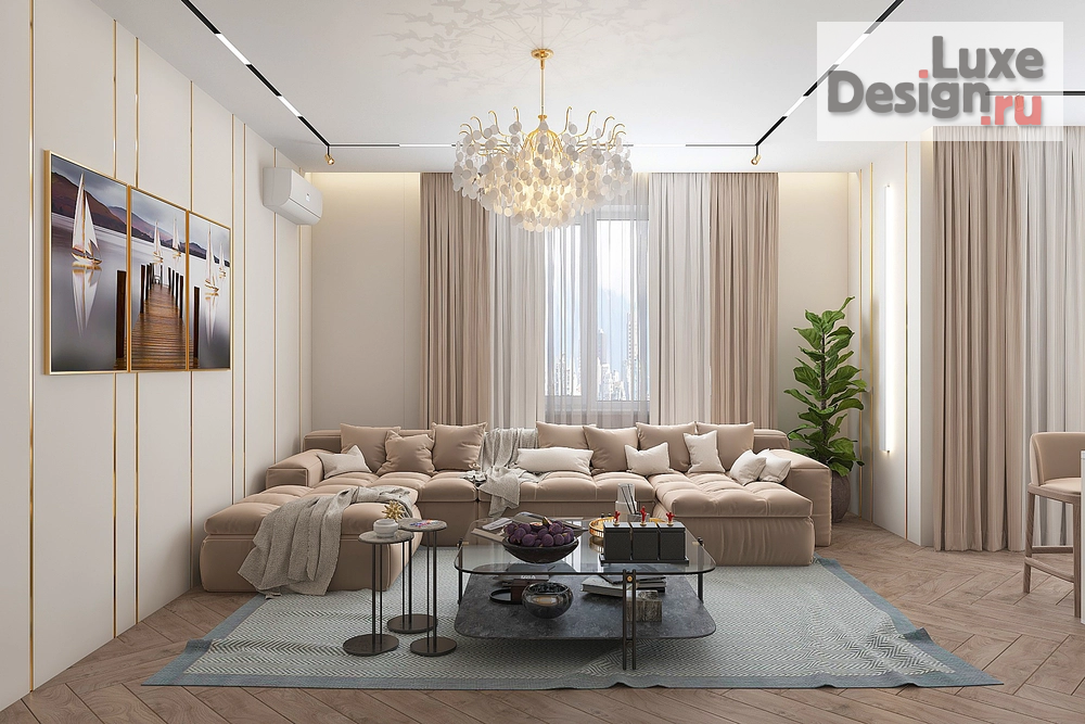 Дизайн интерьера трехкомнатной квартиры "Biscuit interior" (фото 12)