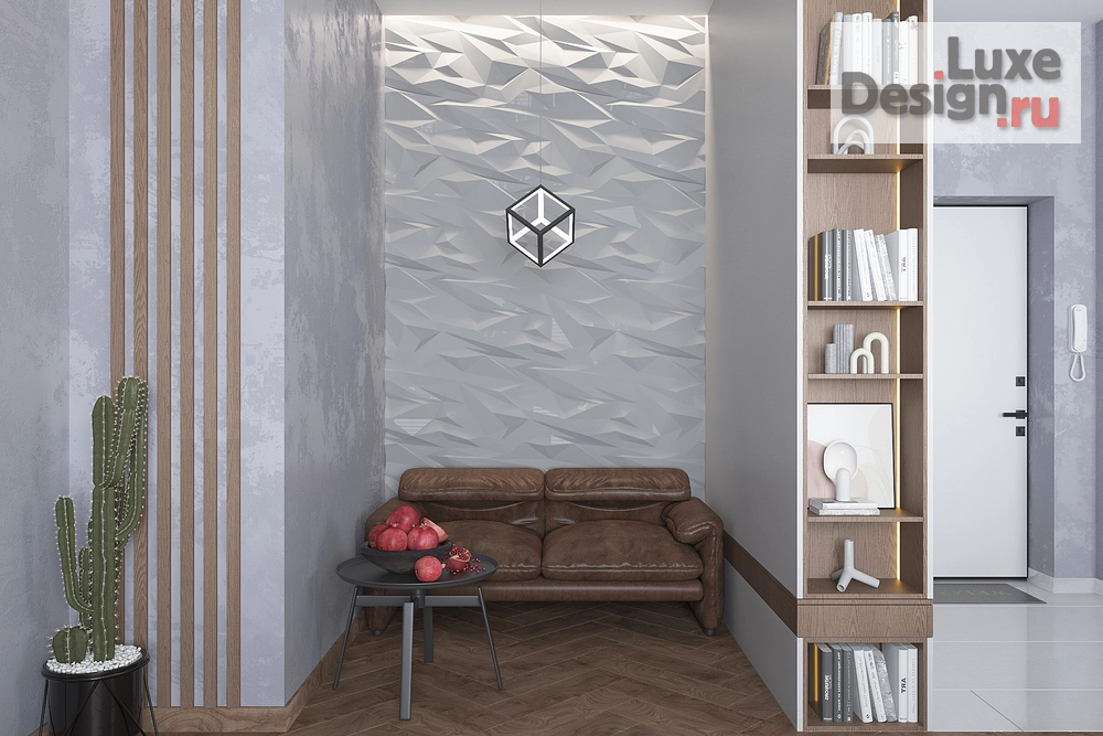 Дизайн интерьера двухкомнатной квартиры "Фактура" (фото 14)