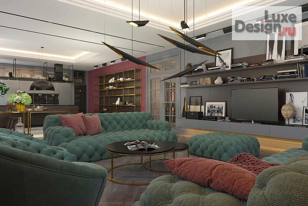 Дизайн интерьера коттеджа "Арлекин" (фото 17)