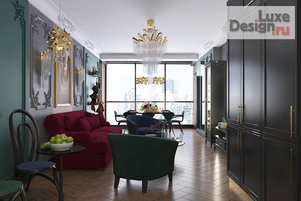 Дизайн интерьера двухкомнатной квартиры "Elysium" (фото 18)