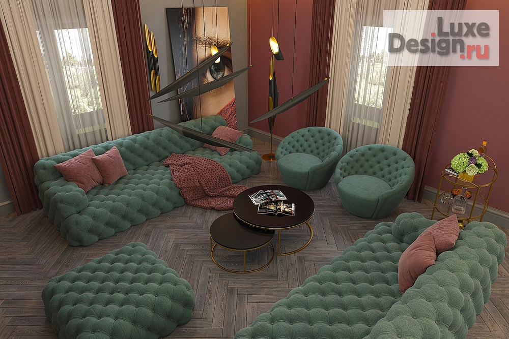 Дизайн интерьера коттеджа "Арлекин" (фото 21)