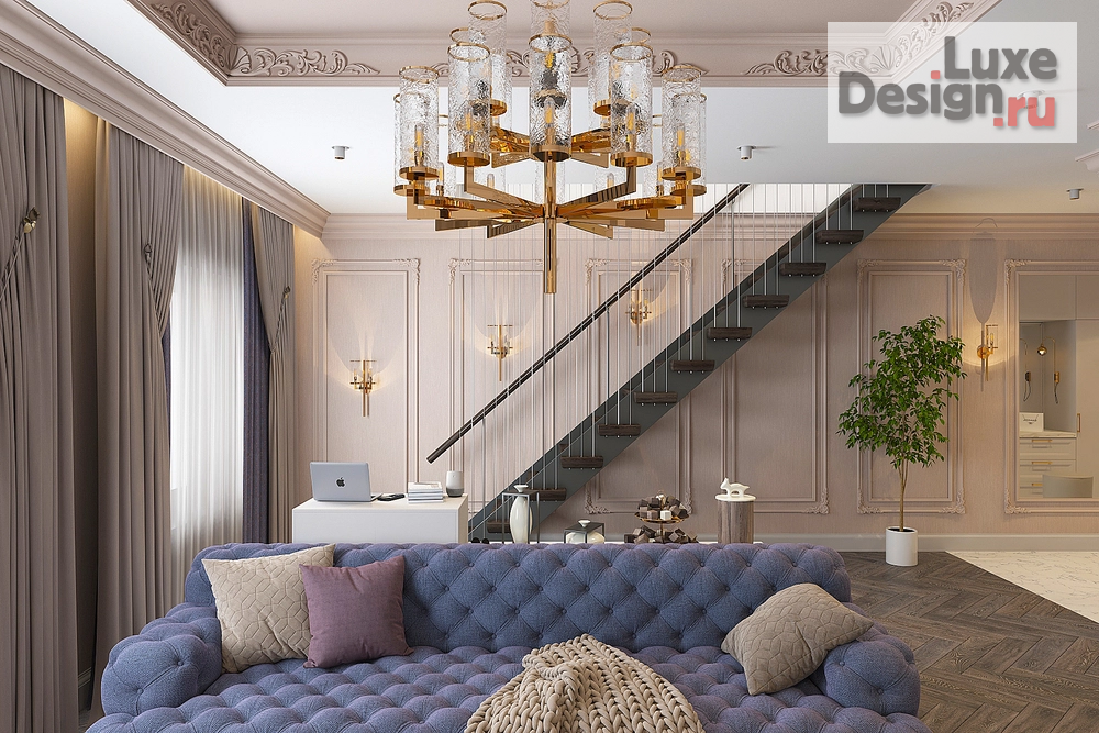 Дизайн интерьера коттеджа "Современная классика" (фото 17)