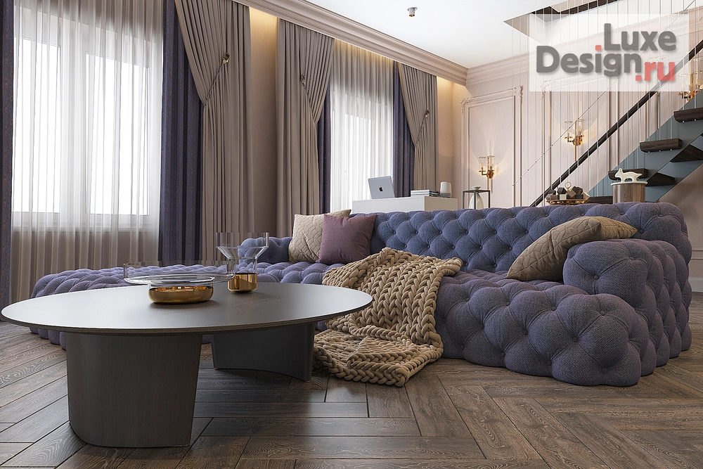 Дизайн интерьера коттеджа "Современная классика" (фото 19)