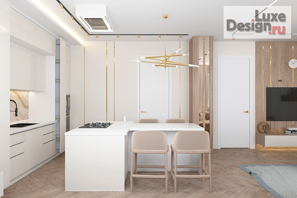 Дизайн интерьера трехкомнатной квартиры "Biscuit interior" (фото 4)