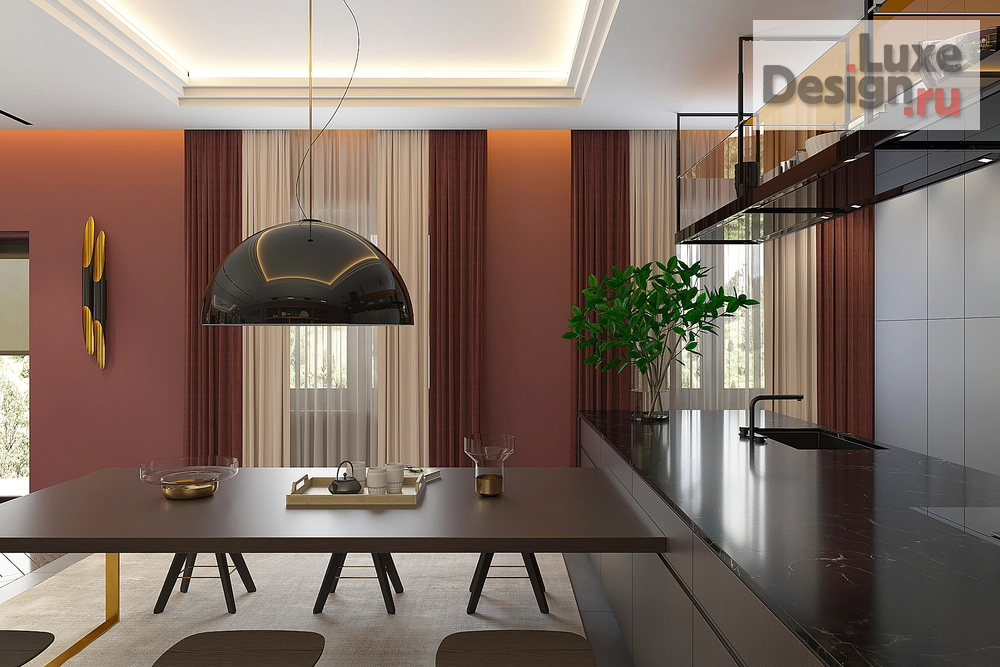 Дизайн интерьера коттеджа "Арлекин" (фото 6)