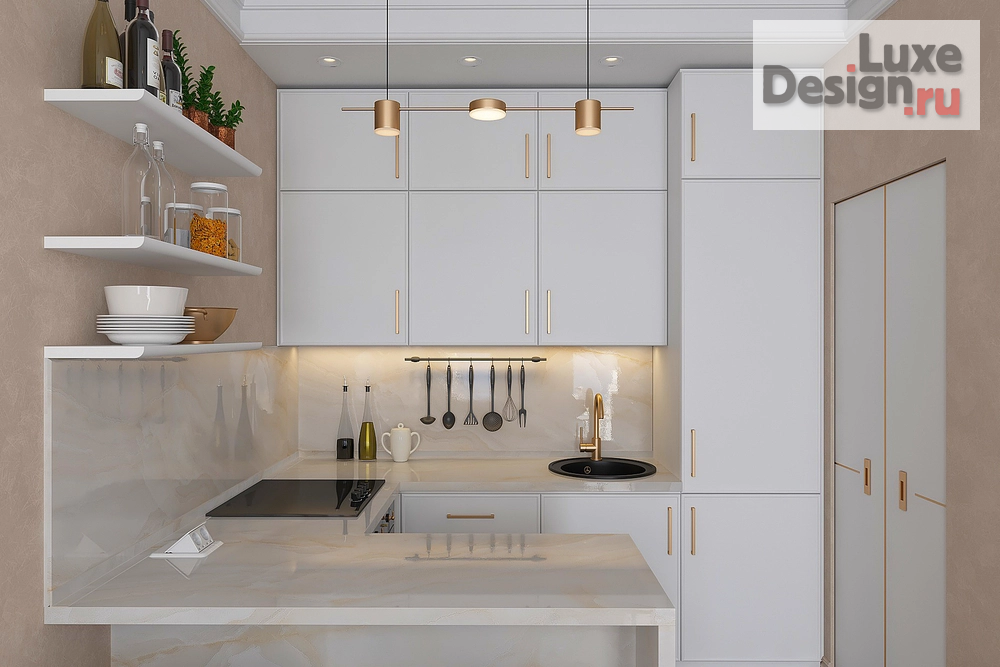 Дизайн интерьера однокомнатной квартиры "Breath of color" (фото 6)