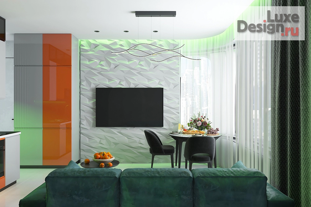 Дизайн интерьера однокомнатной квартиры "William" (фото 5)