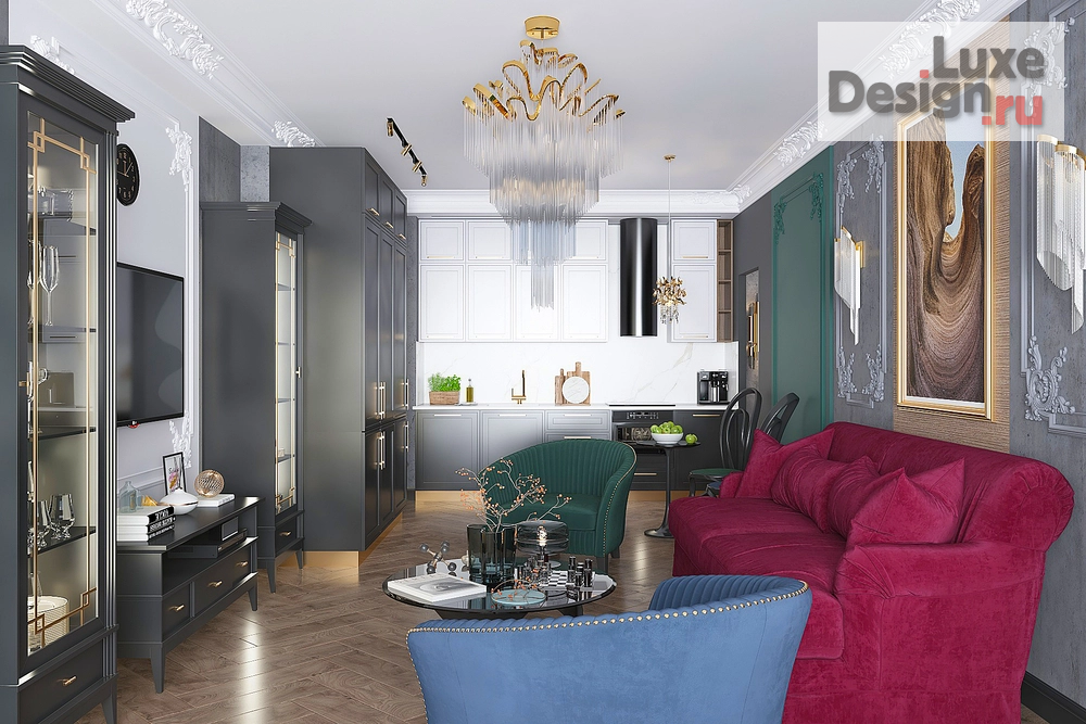 Дизайн интерьера двухкомнатной квартиры "Elysium" (фото 9)