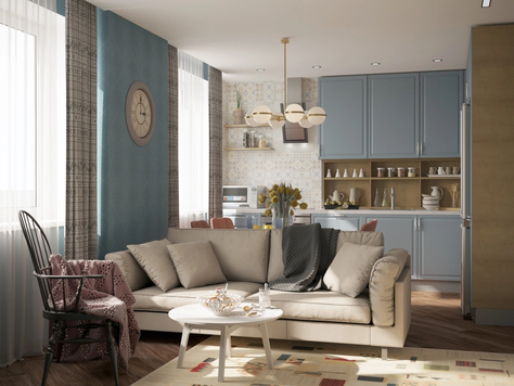 Дизайн интерьера в Нижнем Новгороде "Интерьер квартиры, ЖК "Орбита", Нижний Новгород."